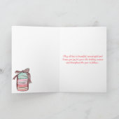 Eiffelturm und Macarons Frohe Weihnachten (Innenseite)