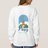 Eiffelturm und Paris Sweatshirt (Rückseite)