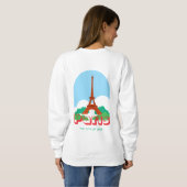 Eiffelturm und Paris Sweatshirt (Schwarz voll)