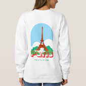 Eiffelturm und Paris Sweatshirt (Rückseite)