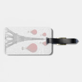 Eiffelturm und Red Hot Air Balloons Gepäckanhänger (Rückseite horizontal)