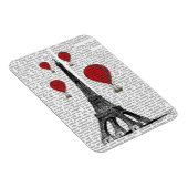 Eiffelturm und Red Hot Air Balloons Magnet (Rechte Seite)
