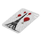 Eiffelturm und Red Hot Air Balloons Magnet (Linke Seite)