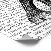 Eiffelturm und Red Hot Air Balloons Poster (Ecke)