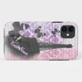 Eiffelturm und Schmetterlinge Case-Mate iPhone Hülle (Rückseite (Horizontal))