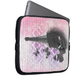 Eiffelturm und Schmetterlinge Laptopschutzhülle (Vorne Rechts)