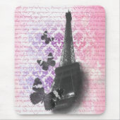 Eiffelturm und Schmetterlinge Mousepad (Vorne)