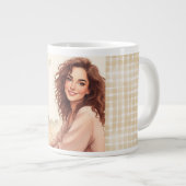 Eiffelturm und schöne Frauen, Paris, Frankreich Jumbo-Tasse (Vorderseite Rechts)