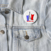 Eiffelturm und T-Shirts unter französischer Flagge Button (Beispiel)
