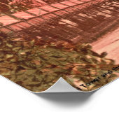 Eiffelturm und Trocadero Poster (Ecke)