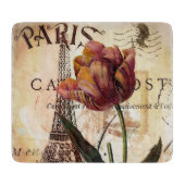 Eiffelturm und Tulpe Schneidebrett (Vorderseite)