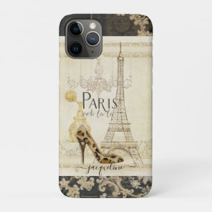 Eiffelturm Vintag Paris Fashion Shoe Kronleuchter Case-Mate iPhone Hülle