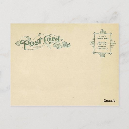 Eiffelturm Vintag Reproduction Postkarte (Rückseite)