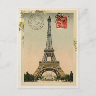 Eiffelturm-Vintage-Reproduktion Postkarte