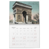 Eiffelturm, VintagePostcardsof Paris in der Ea... Kalender (Mär 2027)