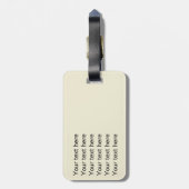 Eiffelturm Vintager französischer Gepäckträger Gepäckanhänger (Rückseite vertikal)