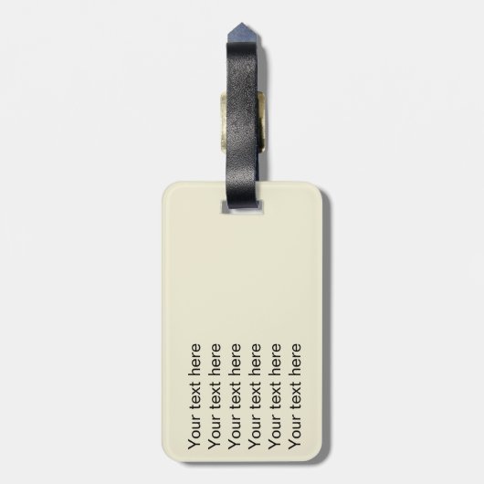 Eiffelturm Vintager französischer Gepäckträger Gepäckanhänger (Rückseite vertikal)