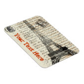 Eiffelturm Vintages französisches Flexible Magnet (Rechte Seite)