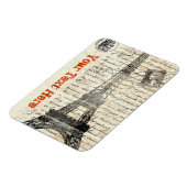 Eiffelturm Vintages französisches Flexible Magnet (Linke Seite)