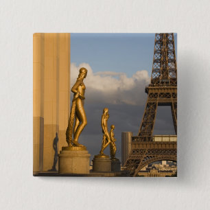 Eiffelturm vom Palais de Chaillot, Paris, Button