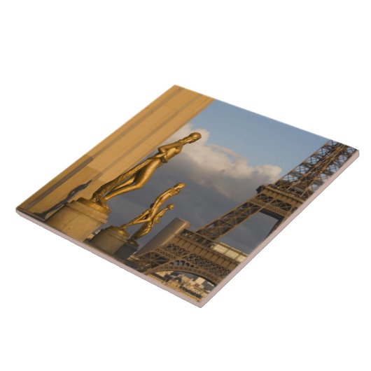Eiffelturm vom Palais de Chaillot, Paris, Fliese (Seite)