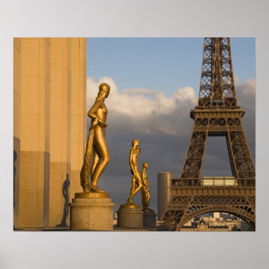 Eiffelturm vom Palais de Chaillot, Paris, Poster (Vorne)