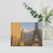 Eiffelturm vom Palais de Chaillot, Paris, Postkarte (Stehend Vorderseite)