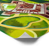 Eiffelturm von Above Delaunay Abstrakte Malerei Poster (Ecke)