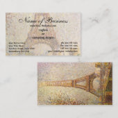 Eiffelturm von Georges Pierre Seurat Visitenkarte (Vorne/Hinten)