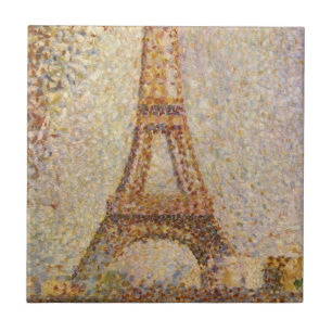 Eiffelturm von Georges Seurat, Vintage Fine Art Fliese