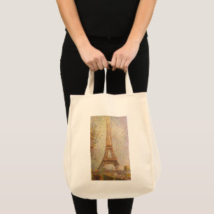 Eiffelturm von Georges Seurat, Vintage Fine Art Tragetasche