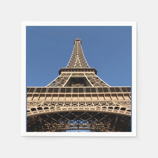Eiffelturm von Paris in der französischen Tasse Serviette (Vorderseite)