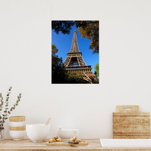 Eiffelturm von Paris in Frankreich Poster (Küche)