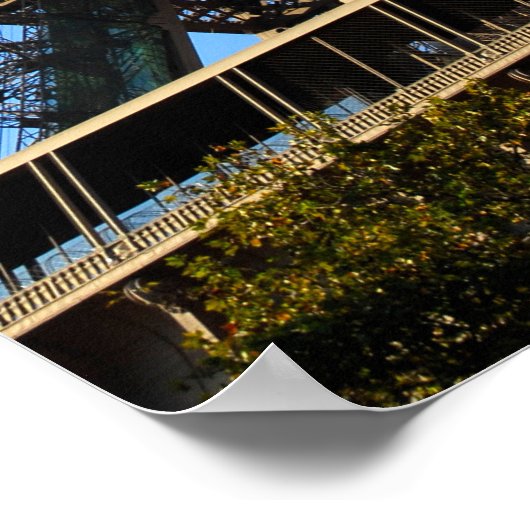 Eiffelturm von Paris in Frankreich Poster (Ecke)