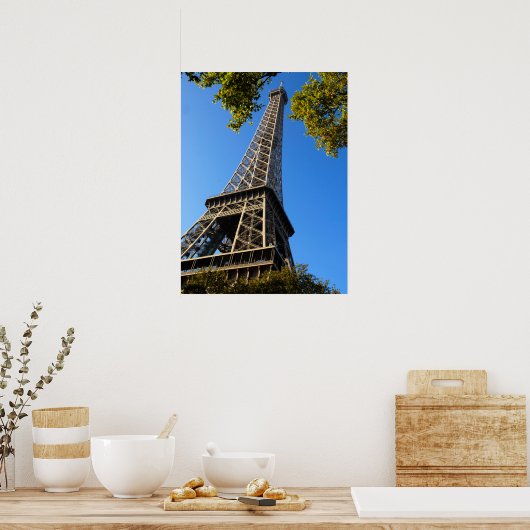 Eiffelturm von Paris in Frankreich Poster (Küche)