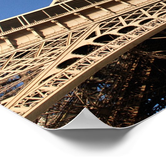 Eiffelturm von Paris in Frankreich Poster (Ecke)