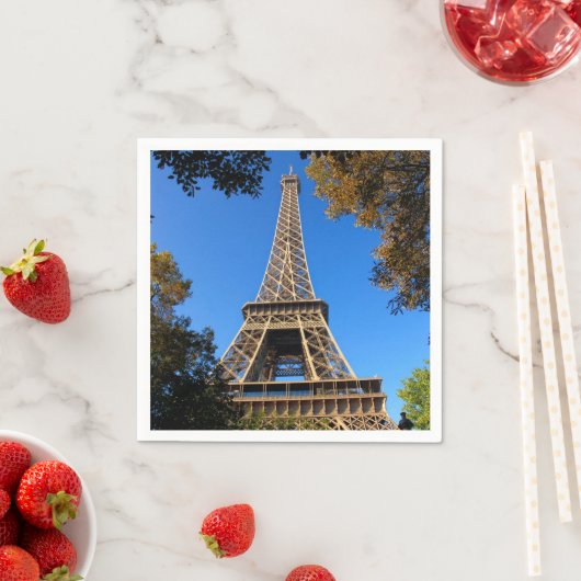 Eiffelturm von Paris in Frankreich Serviette (Beispiel)