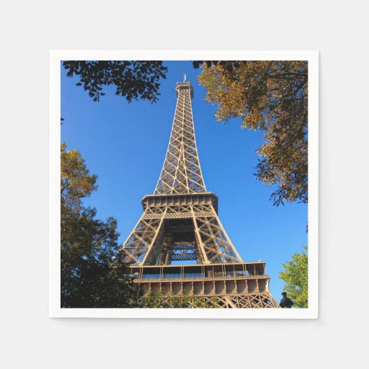Eiffelturm von Paris in Frankreich Serviette (Vorderseite)