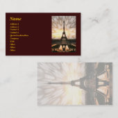 Eiffelturm, Vorlage Visitenkarte (Vorne/Hinten)