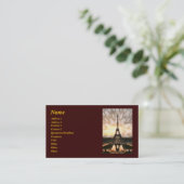 Eiffelturm, Vorlage Visitenkarte (Stehend Vorderseite)