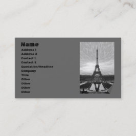 Eiffelturm, Vorlage Visitenkarte