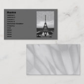 Eiffelturm, Vorlage Visitenkarte (Vorne/Hinten)