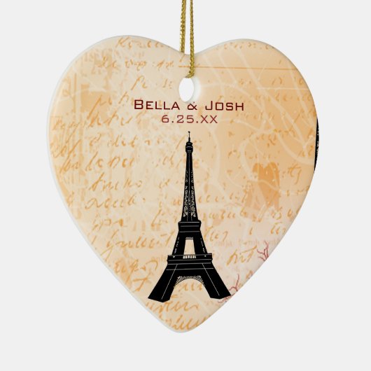 Eiffelturm Wedding Ornament (Rechts)