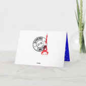 Eiffelturm-Weihnachten Feiertagskarte (Rückseite)