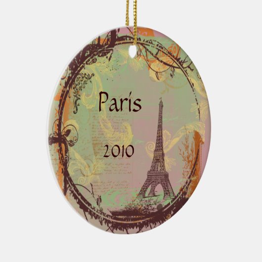 Eiffelturm Weihnachtsbaum Ornament (Rechts)