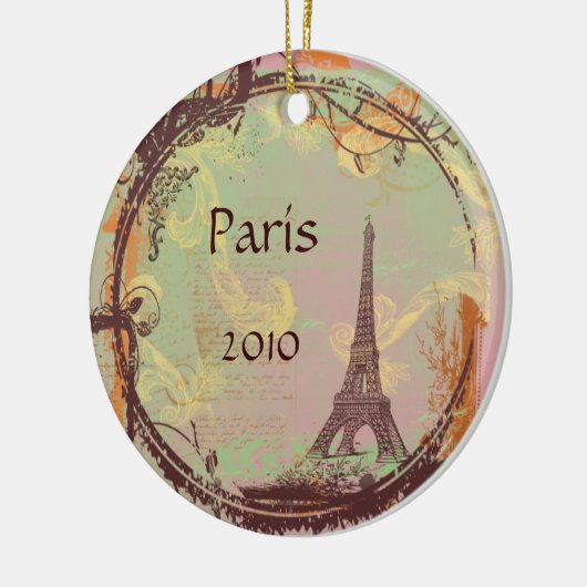 Eiffelturm Weihnachtsbaum Ornament (Links)