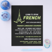 Eiffelturm, Werbung für französische Sprachkurse Flyer (Einzeln)