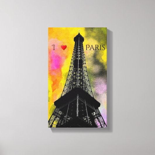Eiffelturm Wrapped Canvas Leinwanddruck (Vorderseite)
