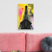 Eiffelturm Wrapped Canvas Leinwanddruck (Insitu (Wohnzimmer))