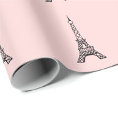 Eiffelturm Wrapping Paper Geschenkpapier (Rolleneckpunkt)